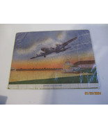 VINTAGE BOEING STRATOLINER PROP PLANE ART BY IRWIN HOLCOMBE JIGSAW PUZZLE - £7.98 GBP