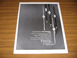 1964 Print Ad Universal Geneve Ladies Watches Tivol Watch Kansas City,MO - $14.10