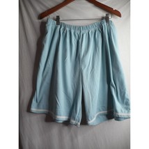 Junonia cotton blend Knit Blue shorts elastic waist pockets Sz 2X PJ casual - $148.61 MXN