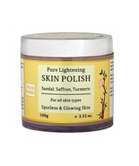 Auravedic Pure Lightening Skin Polish - sandalwood &amp; turmeric (100 gm) - £17.62 GBP
