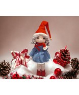 Handmade Crochet Anita Girl Doll, Christmas sprit dolls, Christmas Croch... - $88.90 CAD