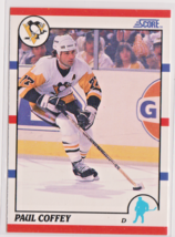 Paul Coffey Pittsburgh Penguins Defenseman 1990-91 Score Card # 6 Near-Mint HOF - $1.87