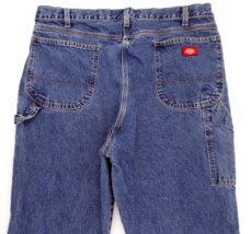 Dickies Men&#39;s Carpenter Blue Jeans 36x30 100% Cotton Tapered Leg - $25.69