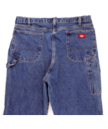 Dickies Men&#39;s Carpenter Blue Jeans 36x30 100% Cotton Tapered Leg - $25.69