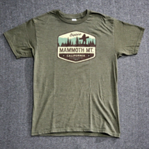 Vintage Y2K Explore Mammoth Mountain California T-shirt Mens Size Medium Green - £14.85 GBP