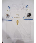 Luis Suarez Uruguay 2021 Copa America Match White Away Soccer Jersey 202... - $1,469.42 MXN