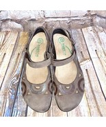 Naot Rongo Mary Jane Slingback Brown Leather Shoes Size 38 (7-7.5) - $74.47 CAD