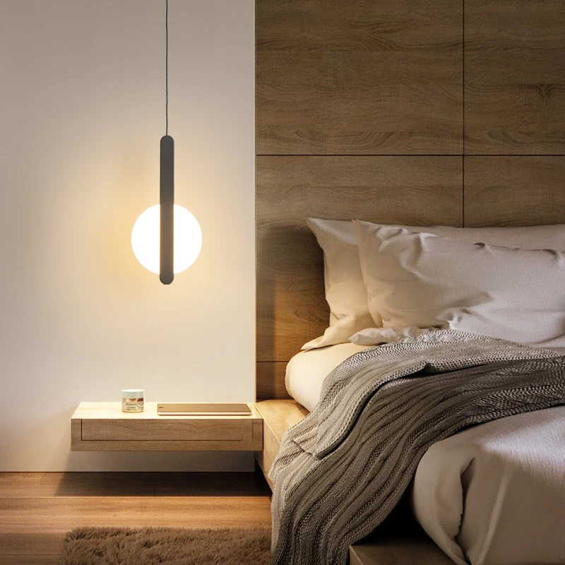 Nordic bedside lamp bedroom pendant lamp restaurant lamp designer creati... - $53.82