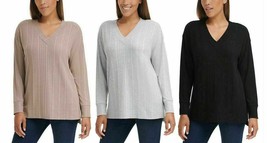 Andrew Marc Ladies’ Ribbed V-Neck Top - $19.90
