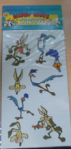 Vintage Looney Tunes Tattoos 1994 Road Runner, WEC Easily Removable Ages... - $12.86