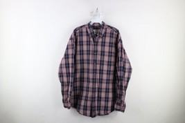 Vintage 90s Eddie Bauer Mens Large Distressed Heavyweight Collared Button Shirt - £32.11 GBP