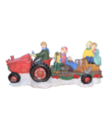 &quot;Holiday Carriage&quot; Christmas Figurine, Tractor Drawn Wagon w/Children &amp; ... - €18,72 EUR