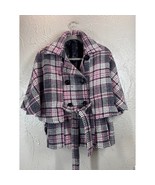 Cejon Black White Pink Wool Blend Cape Jacket Women’s Size S/M Small Medium - €33,03 EUR Cejon Black White Pink Wool Blend Cape Jacket Women’s Size S/M Small Medium - €33,03 EUR