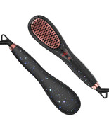 Hair Straightener Brush Negative Ion –Professional Curly Thick Hair Styl... - £30.43 GBP