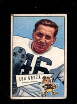 1952 Bowman Small #105 Lou Groza Good+ Browns Hof *SBA4901 - £31.29 GBP