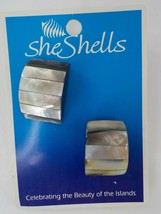 She Shells Chunky Shell Post Earrings Womenfashion Jewelry Beauty Of The Islands - $14.99