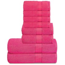 700 Gsm Premium 8-Piece Towel Set - Contains 2 Bath Towels 30X54, 2 Hand Towels  - £52.19 GBP