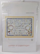 Permin Of Copenhagen Danish Art Needlework Leaflet Only #150406 Wild Flowers ABC - £7.75 GBP