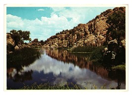 Vintage Postcard Granite Dells Prescott Arizona Reflective Lake 1960s Unused - $9.50