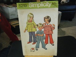 Simplicity 5219 Toddler&#39;s Smock Top &amp; Bell Bottoms Pattern - Size 2 Ches... - £6.20 GBP