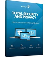F-SECURE TOTAL SECURITY AND PRIVACY 2020 INCL VPN - FOR  5 PC DEVICES - ... - £31.15 GBP