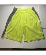 Under Armour Athletic Shorts Youth Large Bright Yellow Loose Fit With Po... - £10.20 GBP