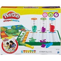 Play-Doh Shape &amp; Learn Make Measure Tool Guided Activities Set w/ 6 Cans Ages 2+ - £19.49 GBP