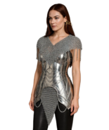 Medieval Knight Fantasy Lady Warrior Half Body Armor With Chainmail -Wom... - $322.60 CAD