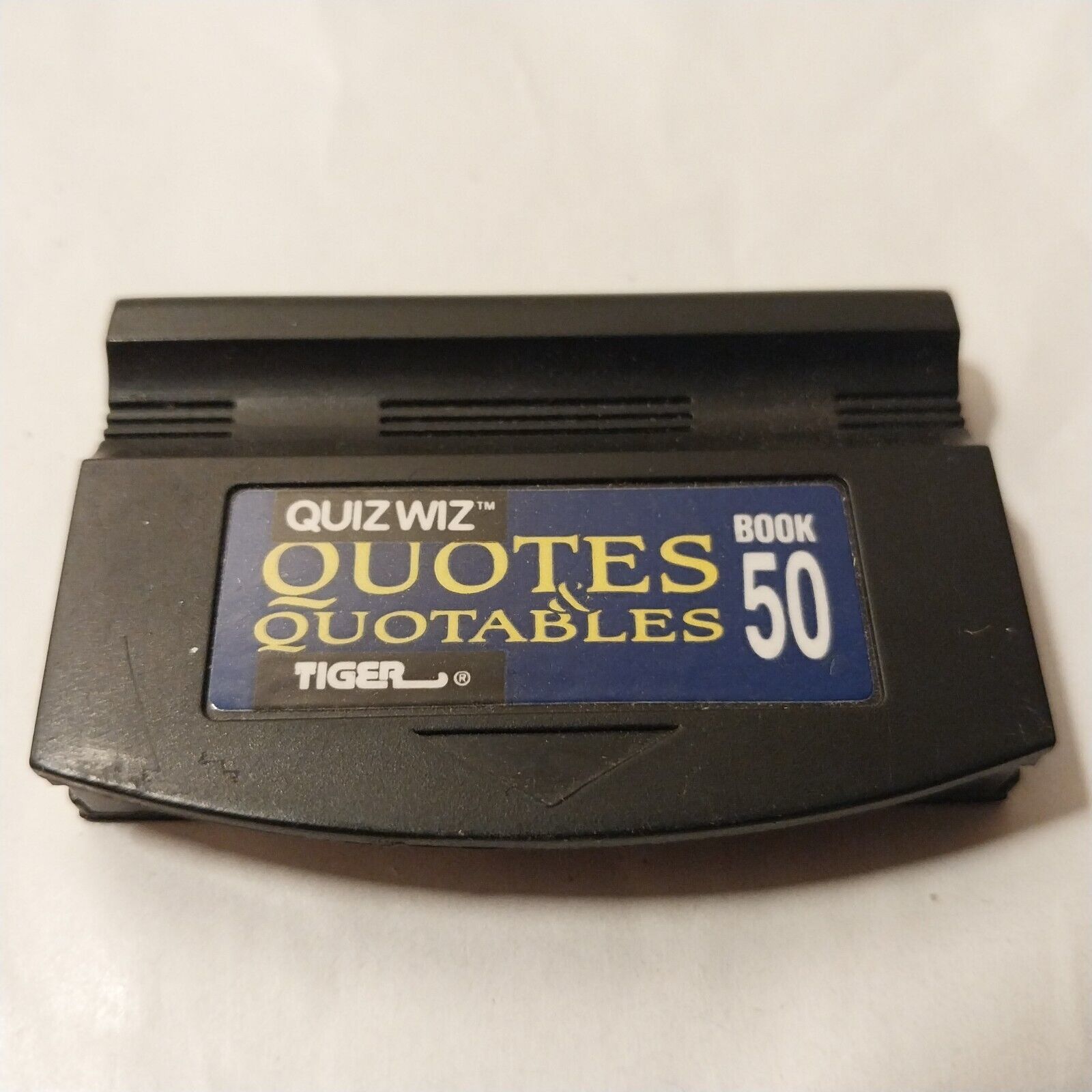 Tiger Electronics Quiz Wiz Quotes & Quotables Book 50 * Answer Cartridge Only * - $8.95