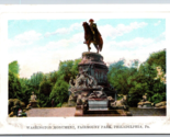 Washington Monument Fairmount Park Philadelphia PA UNP Embossed DB Postc... - $1.93
