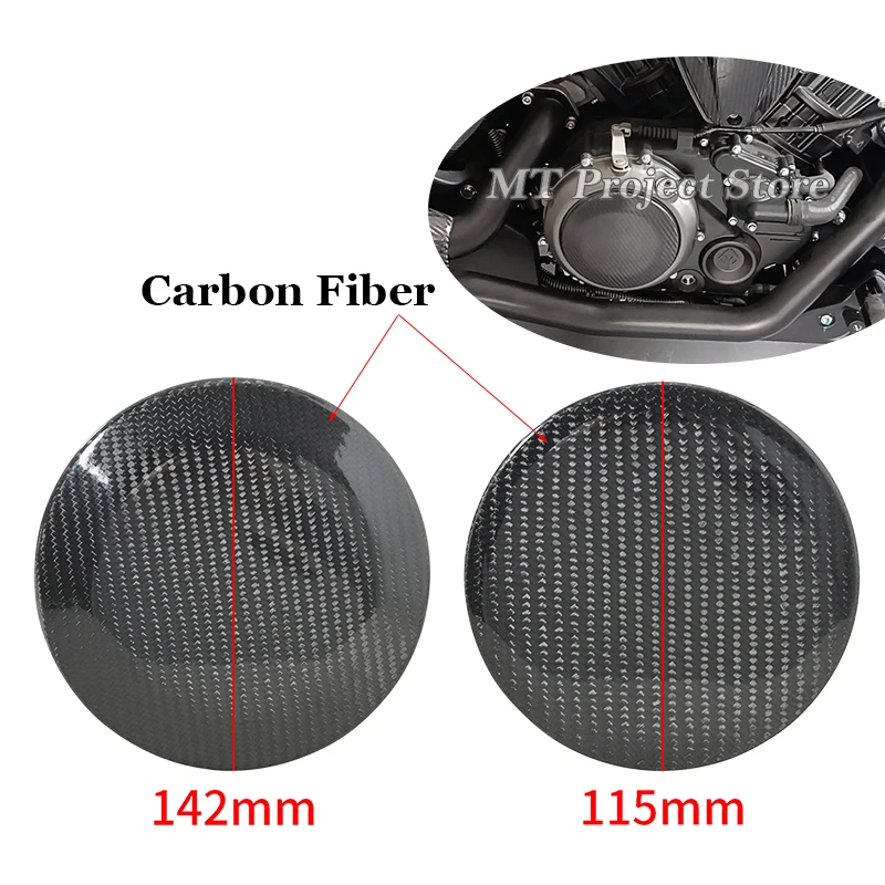 Motorcycle Modifide Engine Frame Heat Shields Real Carbon Fiber Anti-scald Shell - £45.03 GBP