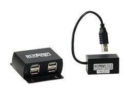 Element-Hz™ELE-7028 USB 2.0 Cat5e/6 Extender with 4-Port USB Hub, &amp; A/C Adapter  - £25.71 GBP