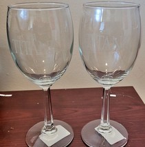 2 RMS Titanic Etched Wine Goblets - $36.10