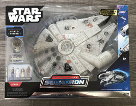 2022 Star Wars Micro Galaxy Squadron Millennium Falcon New! Motion Lights Sounds - £83.53 GBP