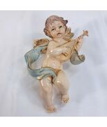 Vintage FONTANINI Depose Italy Cherub Angel Christmas Ornament Mandolin ... - $408.60 MXN