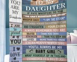 Daughter Throw Blanket, Daughter Gift From Mom, Daughter Birthday Gifts,... - $38.98