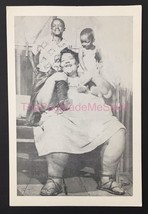 Vintage Print Circus Sideshow Carnival Fat Lady 740 lbs w/Husband 72 lbs... - $129.99
