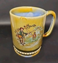 Vintage Wade Irish Glaze Porcelain Half Pint Tankard Shape I.P.1 Fishing... - $739.87 MXN