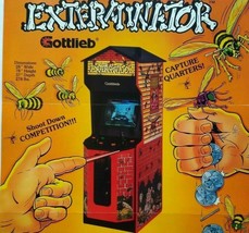 Exterminator Arcade FLYER 1989 Original Video Game Art Print Bugs Wasps Insects - £21.26 GBP