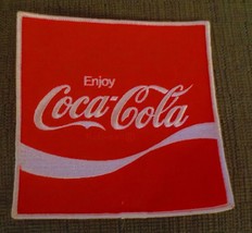 Coca-Cola Large Uniform Patch 5&quot; SQUARE BRAND NEW  UNUSED - £3.49 GBP
