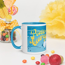 New Handcrafted Mug 11 oz Ocean View Power Courage Mug with Color Inside - £11.41 GBP
