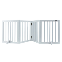 VEVOR Freestanding Pet Barrier 24" Height x 80.3" Width 4-Panel Folding ... - $55.99
