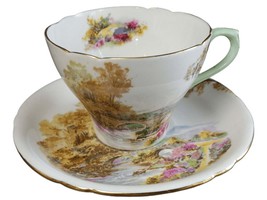 Shelley Heather cup and Saucer Set (multiple available) Gainsborough Shape - £33.47 GBP