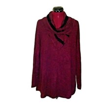 Style &amp; Co Top Plum Women Long Sleeves Size Large Cowl Neck - £29.04 GBP