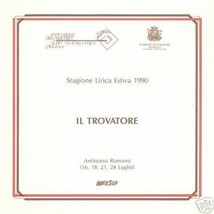 Libretto Stagione Lirica 1990 Il Trovatore Verdi Raro - £10.20 GBP