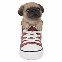 Pacific Giftware All Star Animal Pug Dog in The Shoes Decorative Resin F... - $34.99