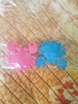 2 Crabs Cable Cord Organizer Winder Self Adhesive 3 Blue Pink - $4.90