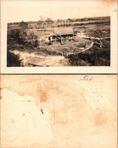 USA Unknown Location View of Rural Home Fence Porch Trees RPPC Antique Postcard - £7.05 GBP