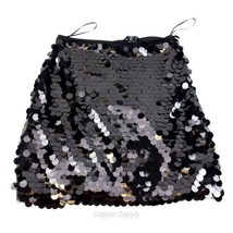 Rachel Zoe Women's Black Sequence Pleated Accordion Skirt Size Medium - $24.35