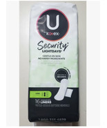 U Kotex Security Lightdays Long Liners-Gentle on Skin No Harsh Ingredien... - £4.37 GBP